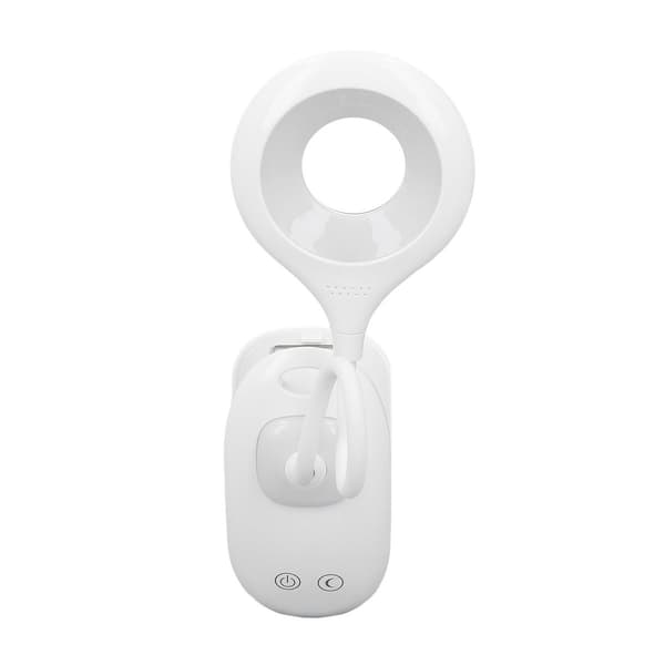Foldbar Anti-Blends USB LED Bokleselampe med Klips KLB