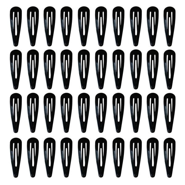 40-pack svarta hårklämmor, flickhårklämmor, hårklämmor, barnens hårklämmor KLB