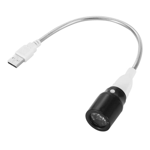 5V 1W langtidsholdbar mini USB LED-lampe i plast til studie KLB