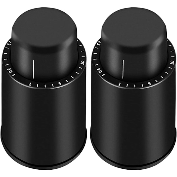 2 Vinproppar Återanvändbara Vinproppar, Vinsaver Vakuumpump för att Hålla Vin Färskt, Bästa Presenten för Vinälskare