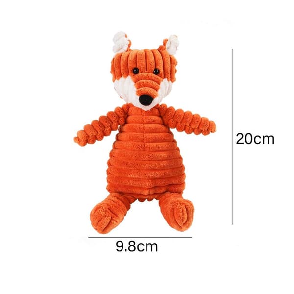 Koiran lelu, pehmoinen koiran lelu Squeaky patternFox KLB
