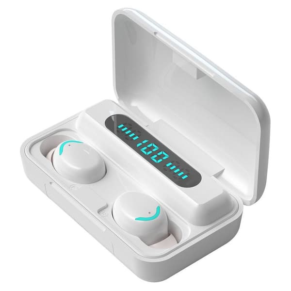 Trådløse øretelefoner Bluetooth 5.1 Trådløse hovedtelefoner Hvide