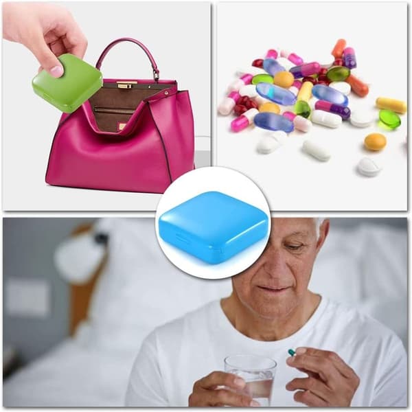 Liten pillerask Färgglad pillerask