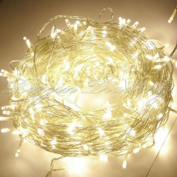 100M 600 LED Feilys Julebryllup Utendørs Innendørs Hagebelysning