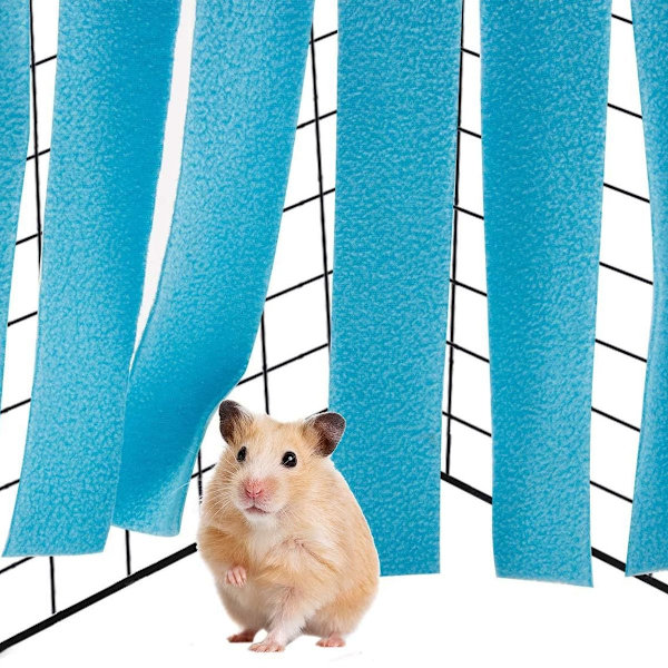 2-pakks lite dyrehammock for hamster, blå (ekskludert jernrist) KLB