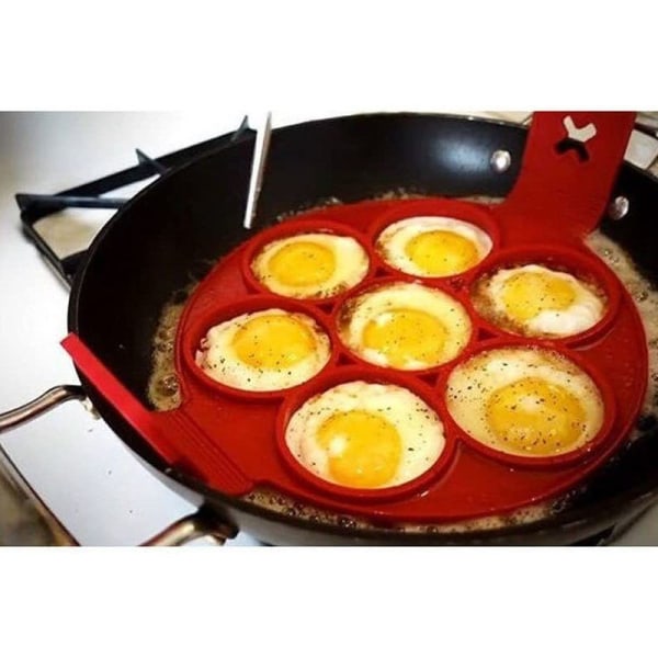 Äggring, non-stick form för runda ägg, muffins, pannkakor, runda