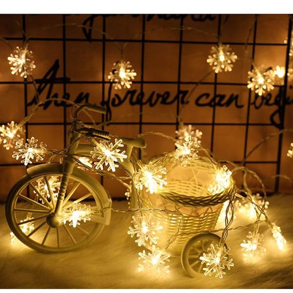 Jul Snöflinga String Lights 6m 40LED String Lights Batteri KLB