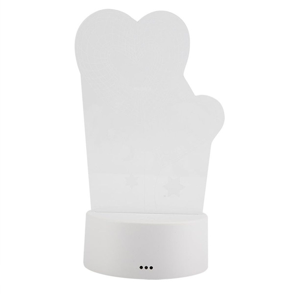 4.5V USB 3D Illusion Visual Romantic Night Lamp 7 Colors KLB