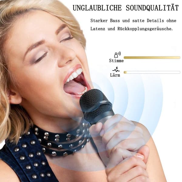 Trådløs mikrofon Dual Wireless Metal Dynamic Micro System med KLB