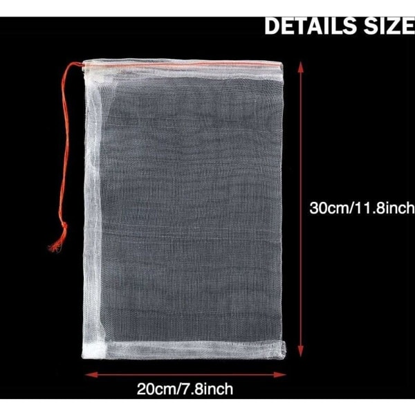 50 st frukt skyddspåsar, nät nylon trädgårds nät, druvskyddspåsar