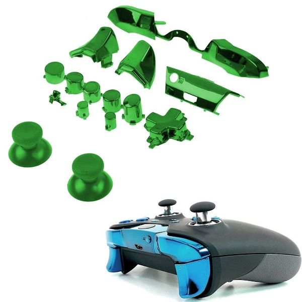 Fuld knap-sæt til Xbox One / Elite-controller (3,5 mm grøn KLB