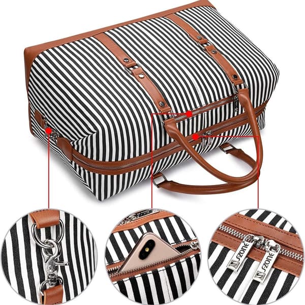 Stor resväska, läder handbagage