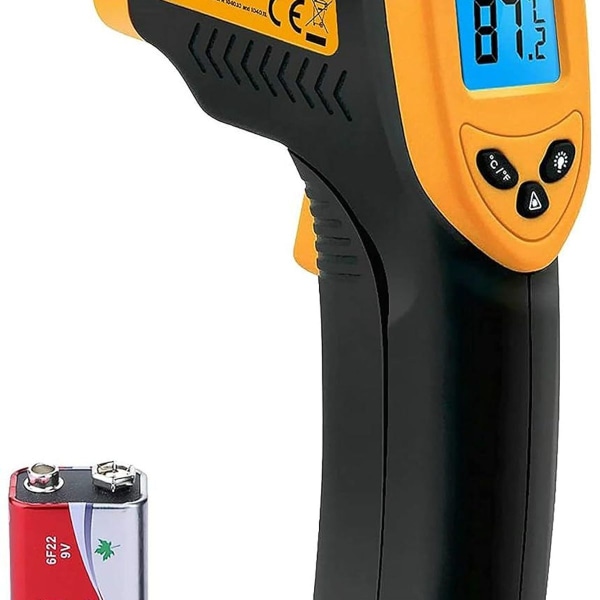 Infrarødt termometer -50°C til 380°C IR laser digitalt termometer