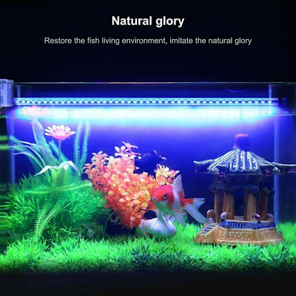 LED akvariebelysning, lyslampe, akvariebelysning IP68 vandtæt