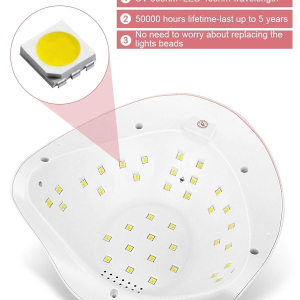 120W UV LED -kynsilamppu, nopeampi kynsien kuivaaja LED-kynsilamppu kaikille KLB