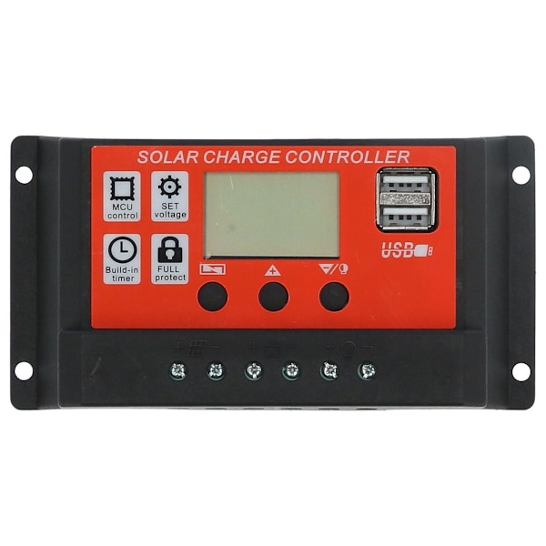 30A 12V 24V PWM Solcellsladdningsregulator Intelligent LCD KLB