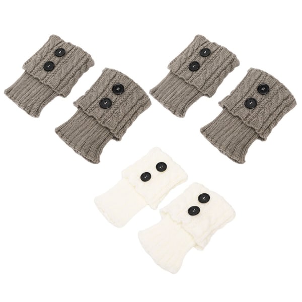 3 paria naisten talven lämpimät virkatut neulesaappaat resorit sukat yhdistelmä 4 KLB