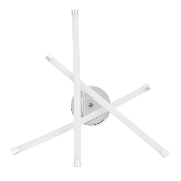 Gaffelformede loftslamper aluminium sølv LED 3 buede KLB