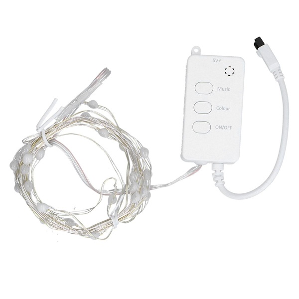 3m 30 LED-ljusslinga Bluetooth koppartrådslampor med fjärrkontroll KLB