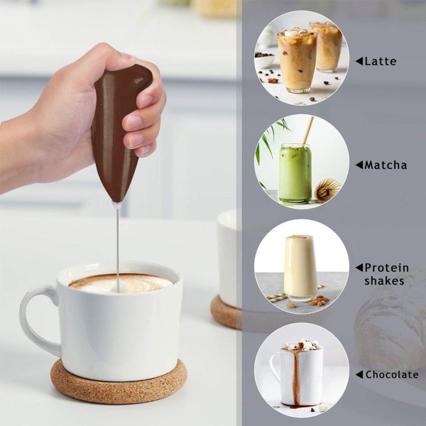 Kreativ håndholdt kaffeblender i rustfritt stål for elektrisk kaffe