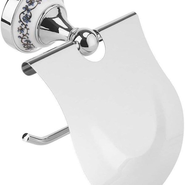 Klassisk toiletpapirholder til badeværelset med vandtæt, vægmonteret facade