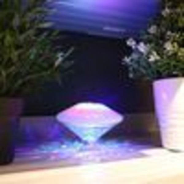 LED-damlys Badelys Fargerik Basseng Flytende Lampe Fest Diskotek