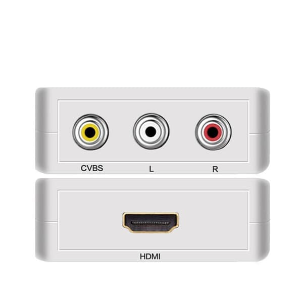 RCA Composite HDMI til AV Video Audio Konverter Adapter til Kamera DVD VHS VCR