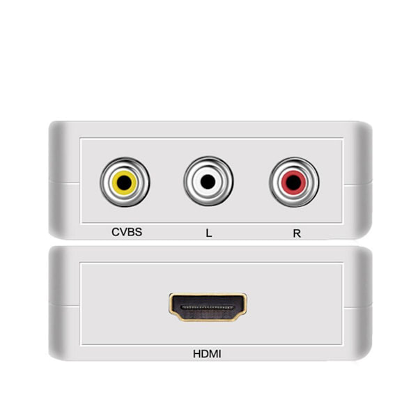 RCA Komposit HDMI till AV Video Audio Konverter Adapter för Kamera DVD VHS VCR