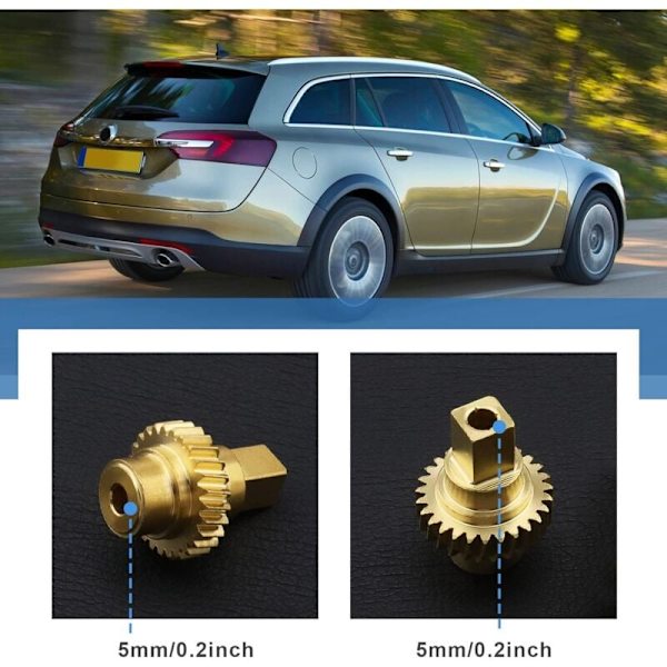 2x Auton tavaratilan hyllyn kattomoottorin messinkivaihteet yhteensopivat Vauxhall/Opel Astra 93188313 93188314 13297951 KLB