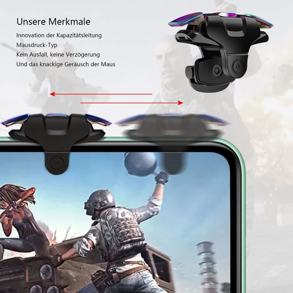 PUBG Mobile Game Trigger, PUBG Mobile Phone Trigger L1R1 Armor Style Colorful Pubg Game