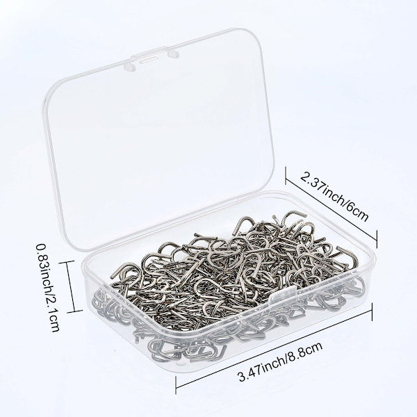 150 st Mini S-formade krokar i metall