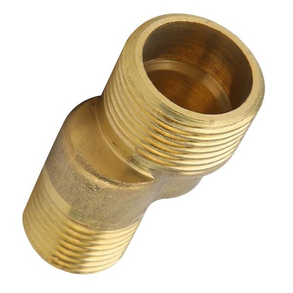 2 stk kobber dusjhode vinklet buet base G3/4\" til G1/2\" KLB