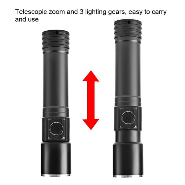 Kirkas ulkoalumiiniseos LED-taskulamppu KLB