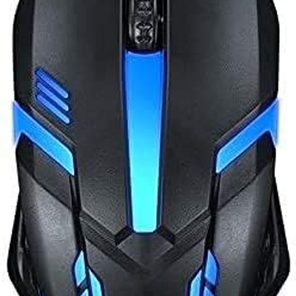 Kablet USB-mus optisk RGB datamus 1200DPI for kontor