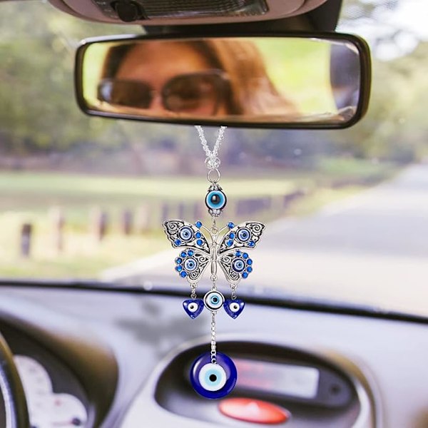 1 stk Ondt Øye Bilhengende Ornament Blå Ondt Øye Sjarmer for