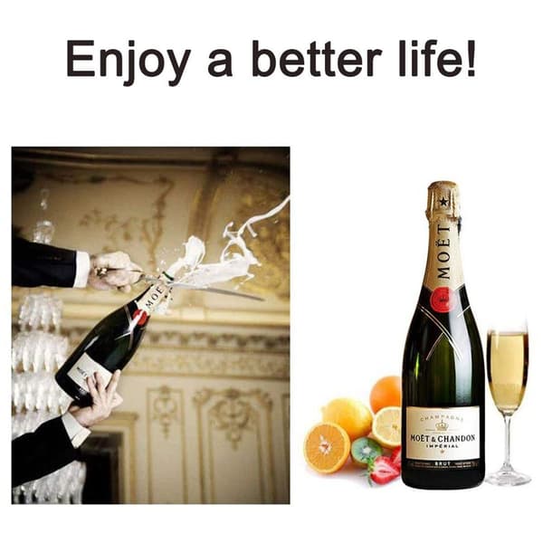 Champagne-propp, rustfritt stål vinflaskepropp forseglingsett, KLB