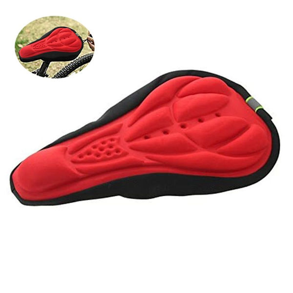Silikone Nylon Lycra & Gel Pad Cykelsadel Sædebetræk/Blødt Sæde