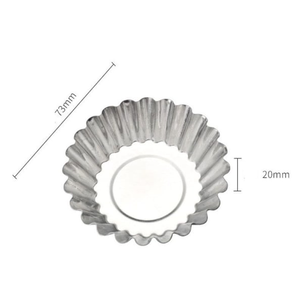 BESTonZON 30 stk Æggekageform Non Stick Aluminium Cupcake Cake Cookie Budding