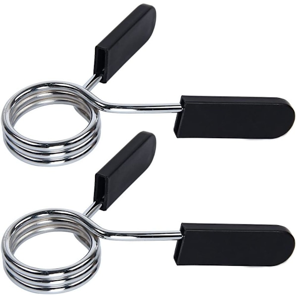 Forårsklipskrage, to 28 mm håndvægtsclipsvægte stanglåsning 30 mm/1,18\"