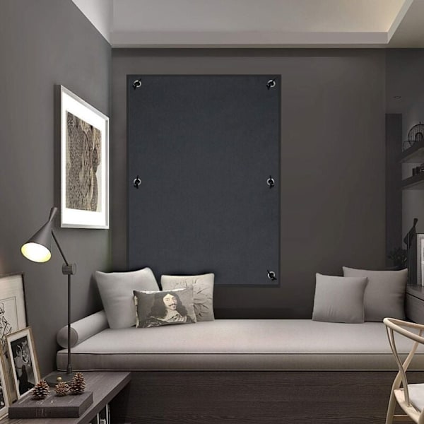 Mörkläggningsgardiner med termiskt isolerade sugkoppar för solstråle reflektor takfönster Velux sugkopp 60x120 cm mörkgrå KLB