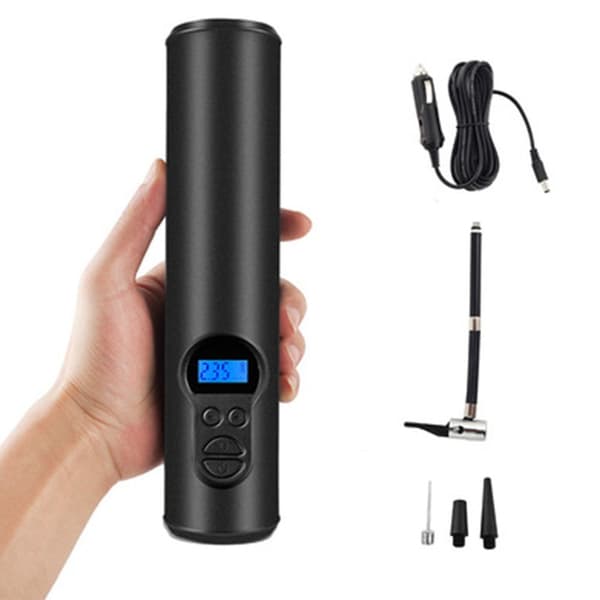 Elektrisk digital däckpump med 2000mAh batteri, 120PSI cykel luftpump kompressor