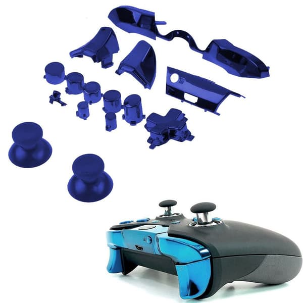 Fuld knap-sæt til Xbox One / Elite-controller (3,5 mm blå KLB