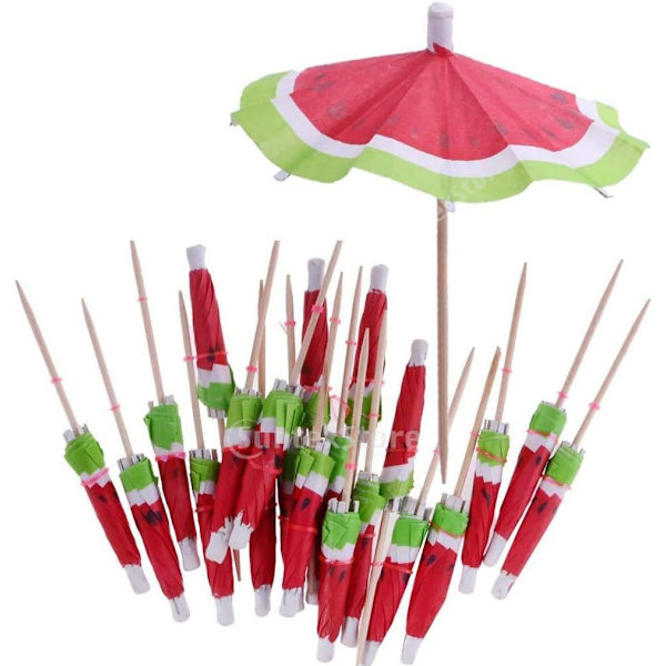 150 kpl Cocktail Watermelon 10cm, Paper Cocktail Koriste 150 kpl Juomat Watermelon Cocktail Tropical Juomat Hedelmä Tarra Viini Tarra Sekalaiset Värit