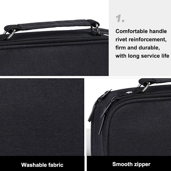 Pencil case, stor blyantsæske med sort KLB til ungdomsskolen