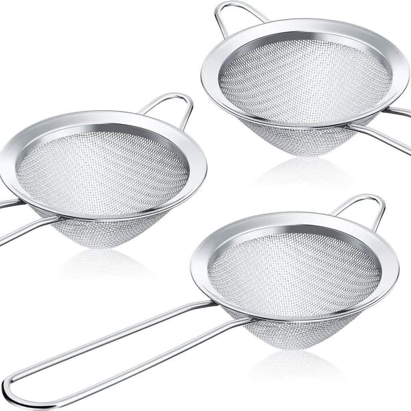 Pakke med 3 rustfrie stål cocktailsi
