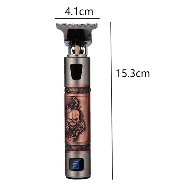 Hårklippare, elektrisk hårtrimmer, med LED-display style4 KLB