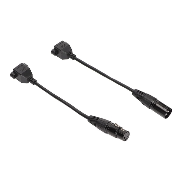 2 kpl XLR3 - RJ45 -kaapelia, 3-napainen pistoke ja liitäntä XLR-naaras KLB