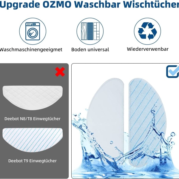 Tilbehørspakke til Ecovacs Deebot N8 / N8+ / N8 Pro/ N8 Pro+ / OZMO T8 / T8+