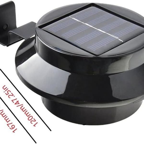 Solcelledrevet LED-rennelys, sett med 6, lyssensor, 10 timer. KLB