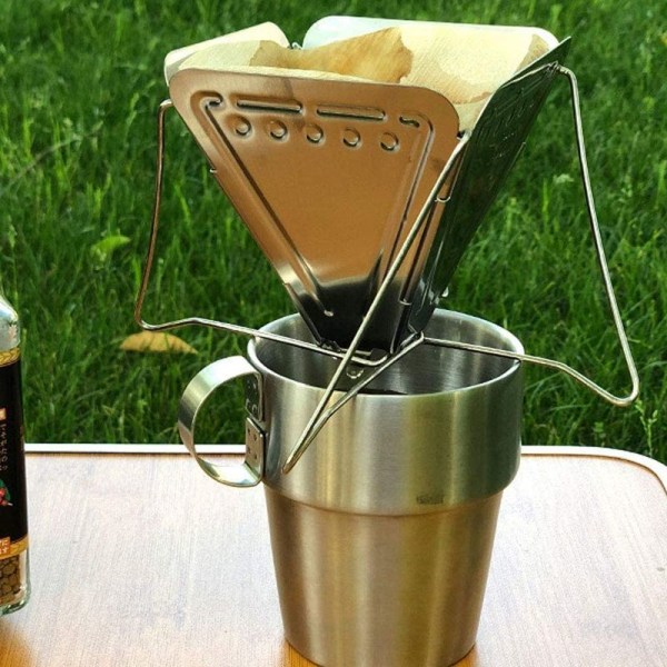 Hopfällbart kaffe, bärbart, lätt, hopfällbart
